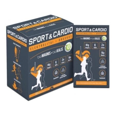 biofarmacija SPORT&CARDIO Elektrolitai + druskos 14 pakelių