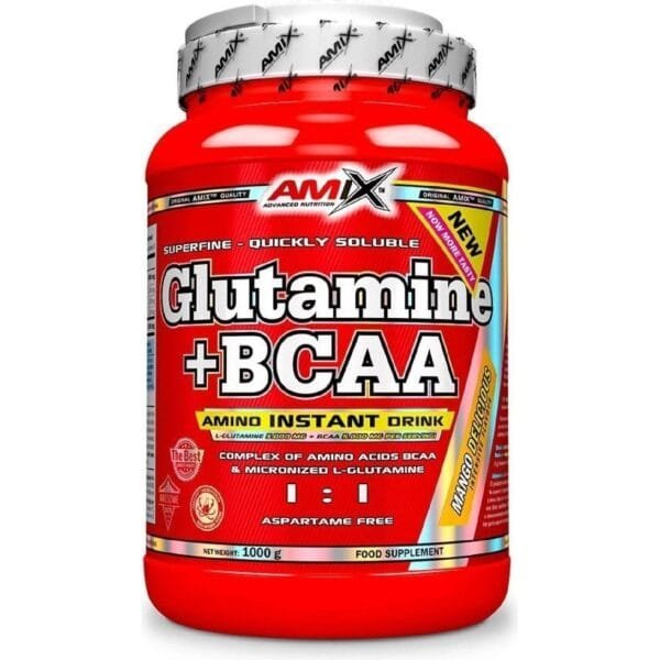 Amix Glutamine + BCAA powder amino rugštys 1000g.