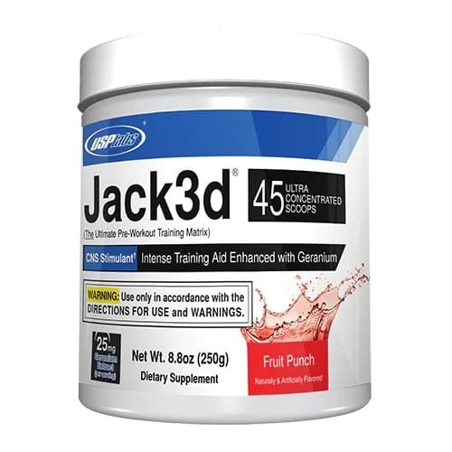USPlabs Jack3d  Prieštreniruotinis produktas, su kofeinu 248g,