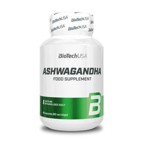 BIOTECH ASHWAGANDHA Vitaminai nervų sistemai ir imunitetui 60kaps.
