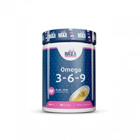 Haya Labs Omega 3-6-9 Žuvų taukai 200kaps.