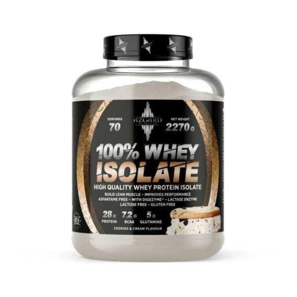 Azgard 100% CFM Whey Isolate. Proteinas be laktozės, izoliatas (2270 g/70 porcijų)
