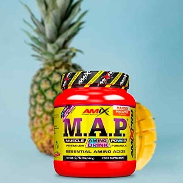 Amix M.A.P. Muscle Amino Power Drink Esminės amino rūgštys - EAA (344 g/ 20 porcijų) - Image 3