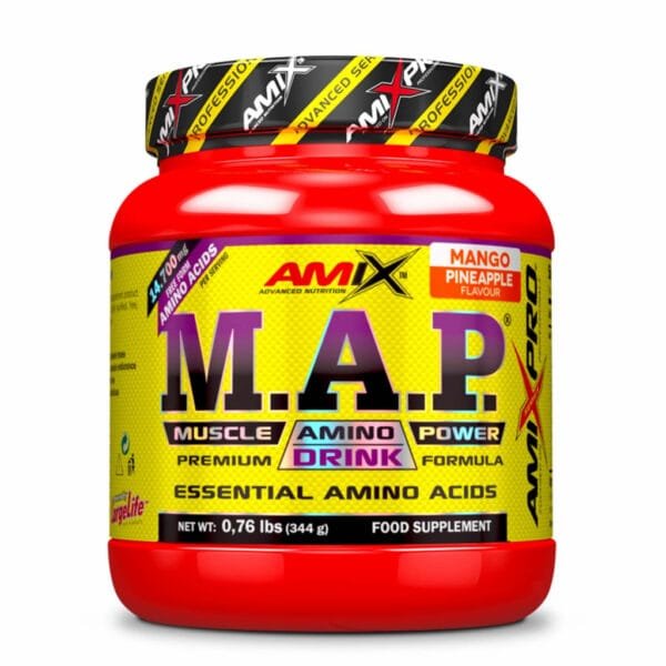 Amix M.A.P. Muscle Amino Power Drink Esminės amino rūgštys - EAA (344 g/ 20 porcijų)