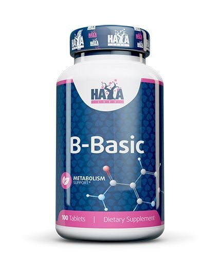 Haya Labs B-Basic (B vitaminų kompleksas) 100 tabl.
