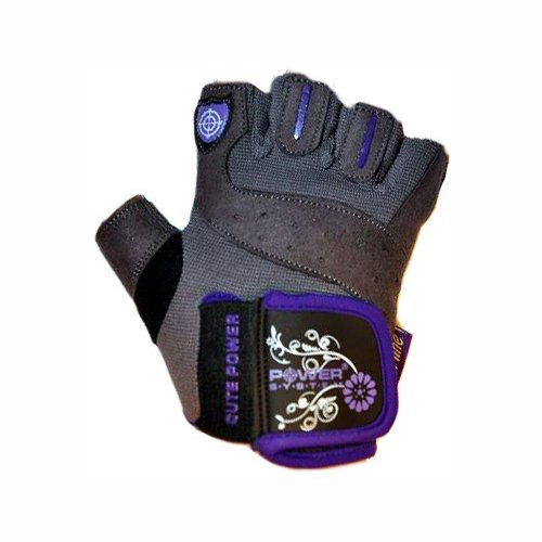 Power System Gym gloves Cute Power (violetinės)