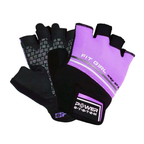 Power System Womens Weightlifting Gloves Fit Girl Evo (violetinės)