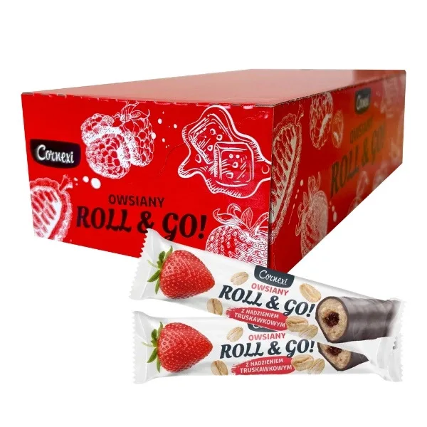 CORNEXI ROLL & GO Avižiniai batonėliai (32 vntx30g) GALIOJIMAS IKI (2026.02.18)