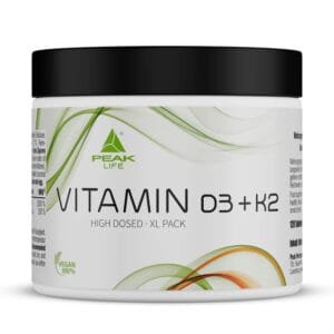 Peak Vitamin D3+K2 (120 tab/120 porcijų)