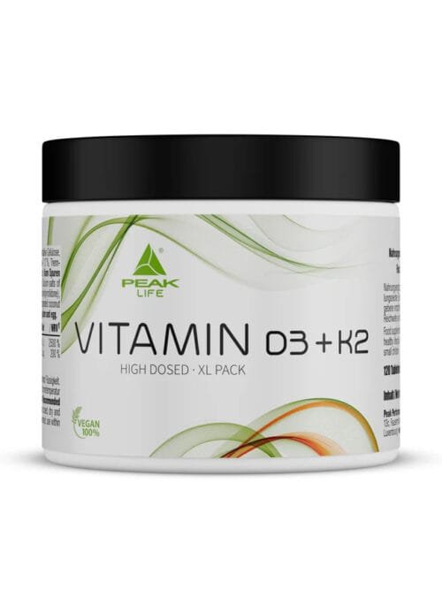 Peak Vitamin D3+K2 (120 tab/120 porcijų)