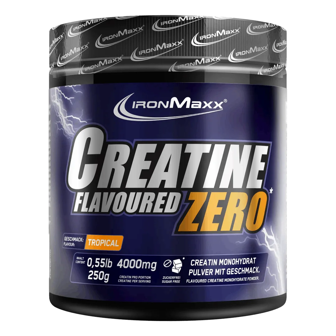kreatinas su skoniu, ironmaxx creatine zero 250g