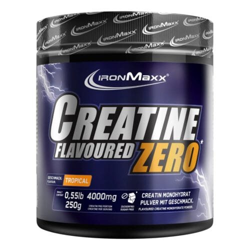 kreatinas su skoniu, ironmaxx creatine zero 250g